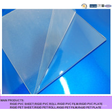 Buena Resistencia al Impacto Transparente Hoja de PVC, Hard Clear PVC Rigid Sheet for Bending